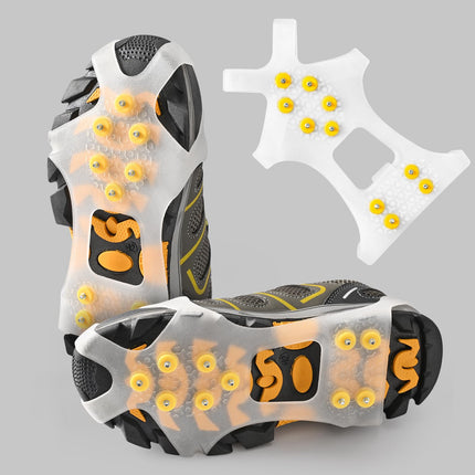 GT30 Light Ice Snow Grips Cleat Crampons Over Shoe Boot Traction Cleat Slip-on Stretch Footwear