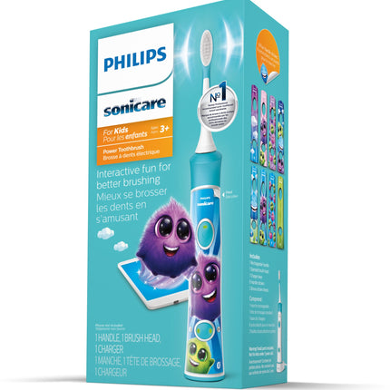 Philips Sonicare for Kids Bluetooth Connected Rechargeable Electric Toothbrush, HX6321/02
