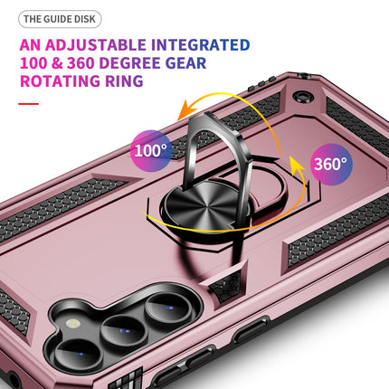 CQUIK Phone Case for Samsung Galaxy S23 FE 5G Case with Ring Stand Magnetic Kickstand for Samsung Galaxy S23 S23 FE