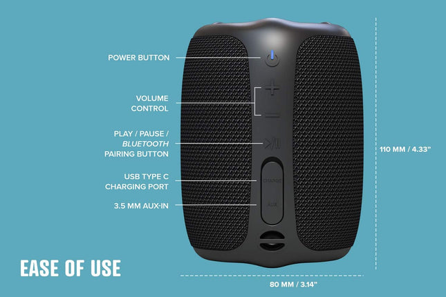 Creative Muvo Play Portable Bluetooth 5.0 Speaker Black