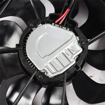 munirater Engine Radiator Condenser Cooler Cooling Fan Assembly Replacement for 2017-2021 Model 3 107708400D 107708400E 1077084-00-E 12V 400W Black