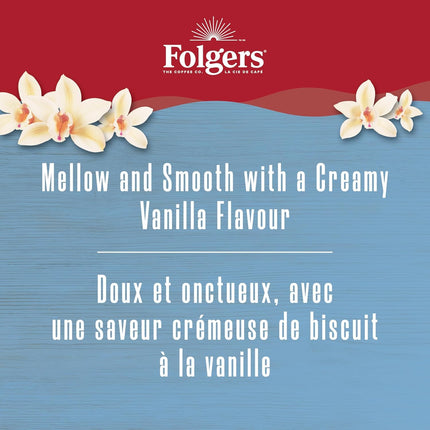 Folgers 1-PACK French Vanilla Roast Coffee, Small Can, 272 g