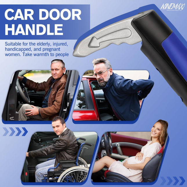 NINEMAX Portable 2pcs of Car Door Handle Assist, Travel Auto Cane Grab Handle Support, Helper Handy Bar Assistant for Senior