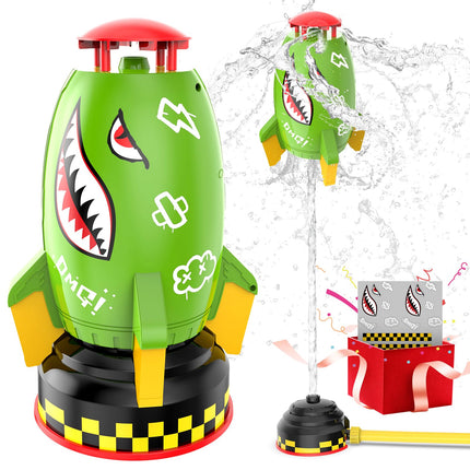 Skirfy Water Rocket Launcher for Kids Toys,Summer Water Sprinkler for Kids,Outdoor Water Toy Backyard Lawn Birthday Gift for Girls Boys Age 3 4 5 6 7 8 Year Old