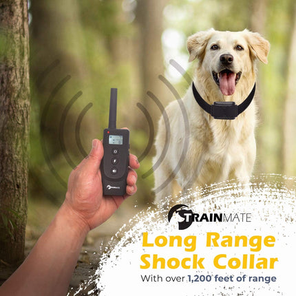 TRAINMATE Remote DOG Training Collar Rechargeable Remote 1200FT Range