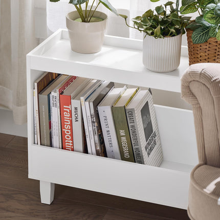 SoBuy Bedside Table Nightstand Side Table End Table Sofa Table Lamp Table for Living Room,Bedroom,White