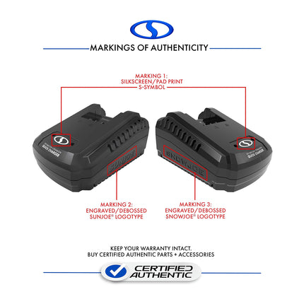 Sun Joe 4V iON+ Quick Charge Dock for iBAT24 and 24VBAT Series Batteries-24VCHRG-QC
