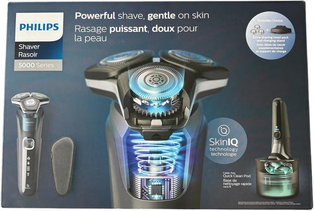 Philips Shaver Series 5000 Wet & Dry Electric Shaver with Quick Cleaning Pod  S5889/94