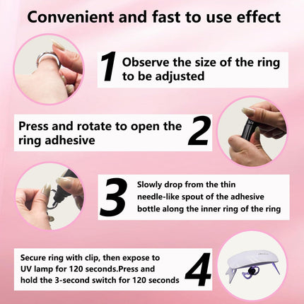 Invisible Ring Sizers for Loose Rings – Adjustable Ring Size Adjuster for Loose Rings Women, Easy Ring Fitter & Spacer, Ring Resizer, Jewelry Sizers & Ring Adjuster for Women, Men, Ring Guard Solution