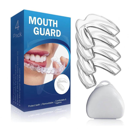 MIRORA 4PCS Adult Anti Grinding Mouth Guard for Grinding Teeth at Night