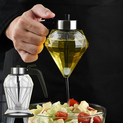 Modern 200ml Honey/Syrup Glass Dispenser with Stand