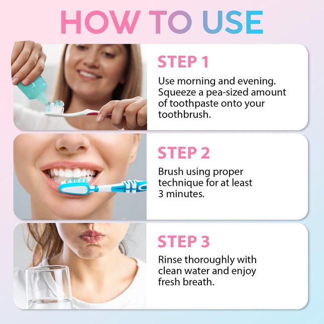 Jiorniee Niacinamide Whitening Toothpaste 100g Intensive Toothpaste for Sensitive Teeth, Gentle Stain Removal
