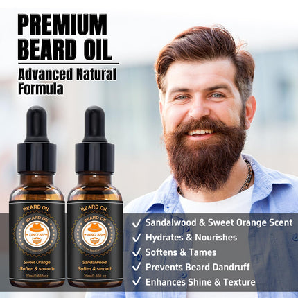 XIKEZAN Fathers Day Gifts for Dad Husband,Beard Kit for Men Grooming & Care w/Beard Conditioner, Wash,Oil,Balm,Birthday Valentines Easter Gifts for Mens Him Boyfriend Christmas Stocking Stuffers