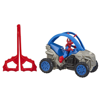 Marvel Spider-Man: Spider-Ham Stunt Vehicle 6-Inch-Scale Super Hero Action Figure and Vehicle Toy Great Kids for Ages 4 and Up
