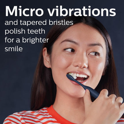 PHILIPS One By Sonicare Battery Toothbrush, Midnight, Hy1100/04