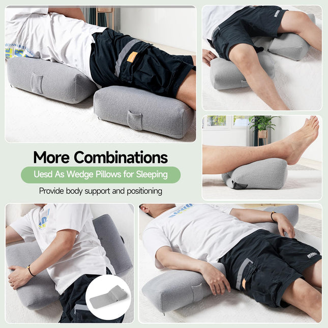 POTELANE Inflatable Lateral Support for Wheelchair Side Guards Padding or Adjustable Position Wedge for Sleep, 1-PACK