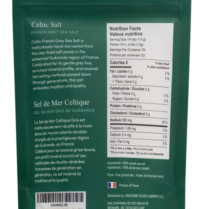 SALTCRAFT COMPANY Dry Coarse Grain Celtic Salt, 16oz/453g