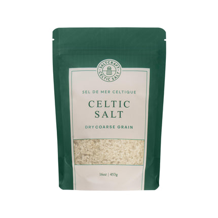 SALTCRAFT COMPANY Dry Coarse Grain Celtic Salt, 16oz/453g