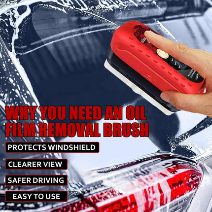 EINESUN 120ml Automotive Oil Film Cleaning Brush for Car Windows, Clear Vision Glass Cleaner, Windshield Cleaner, Anti-Rain Fog Cleaning Glass Brush with Refill, Improves Clarity