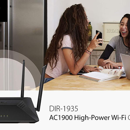 (NEW OPEN) D-Link AC1900 High-Power MU-MIMO Wi-Fi Router - Dual Band Gigabit Gaming Wireless High Speed DIR-1935