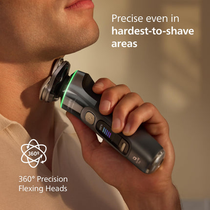 Philips i9000 Prestige Ultra Electric Shaver with Travel Case, Dark Slate