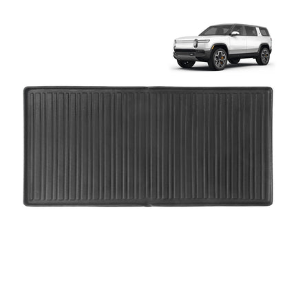 BestEvMod for Rivian R1S All Weather Trunk Mat Protection Accessories, 3D Cargo Liner TPE Material Compatible with Rivian R1S 2022-2024 2025 Interior Accessories
