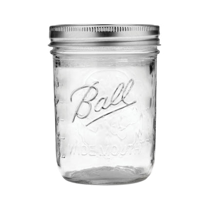 2-PACK Ball Wide Mouth Pint Mason Jars with Lids & Bands | 16-oz