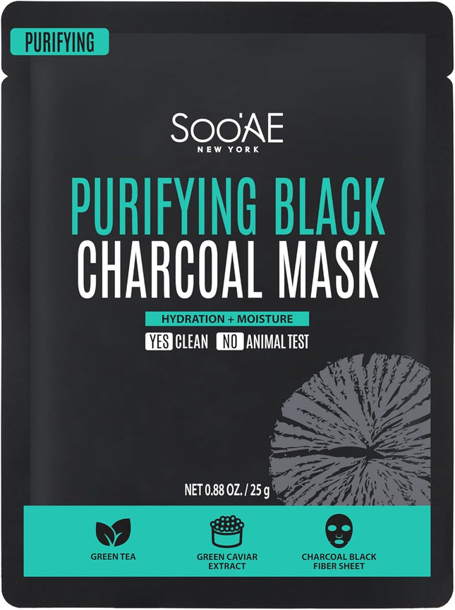 Soo'ae Purifying Black Charcoal Mask