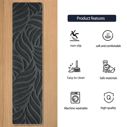 Bolinker 15pc Non-Slip Stair Treads Self-Adhesive Mats for Wooden Steps, Size 29.9 x 7.9" Grey