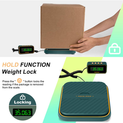 THINKSCALE 86lb Capacity Shipping Scale, 0.1oz Precision, Tare, Hold & Foldable  Small Business & Parcels | Battery & Type-C Charging