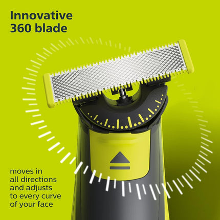 Philips OneBlade 360 Face, Wet & Dry, Trim, Edge & Shave with the 360 Blade, QP2724/22