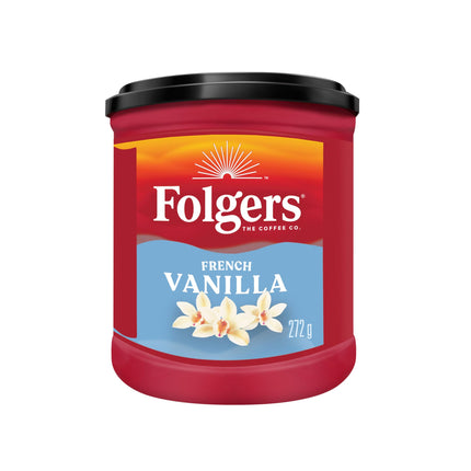 Folgers 1-PACK French Vanilla Roast Coffee, Small Can, 272 g