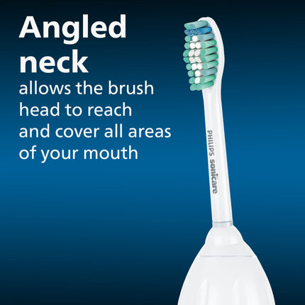 Philips Sonicare Genuine E-Series Replacement Toothbrush Heads, 2 Brush Heads, White, HX7022- (075020026996)