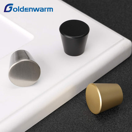 GOLDENWARM 15 Pack Kitchen Cabinet Knobs Black Cabinet Door Knobs, Matte Black