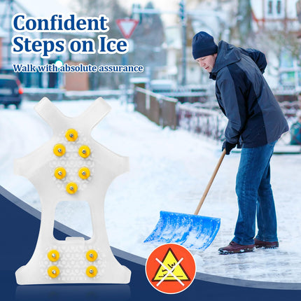 GT30 Light Ice Snow Grips Cleat Crampons Over Shoe Boot Traction Cleat Slip-on Stretch Footwear
