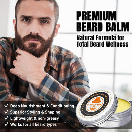 XIKEZAN Fathers Day Gifts for Dad Husband,Beard Kit for Men Grooming & Care w/Beard Conditioner, Wash,Oil,Balm,Birthday Valentines Easter Gifts for Mens Him Boyfriend Christmas Stocking Stuffers