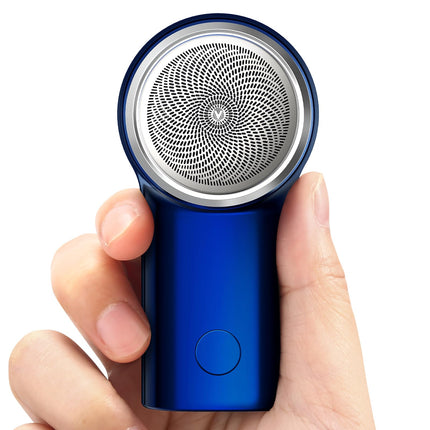 LVTEL Men's Mini Portable Electric Shaver, One-Button Use, BLUE