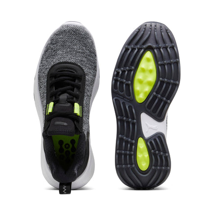 PUMA Golf Unisex-Child Fusion Crush Sport Jr Golf Shoes, Puma Black-Electric, 4 Big Kid