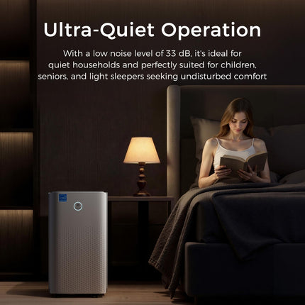 1750 Sq. Ft Ukoke Portable Dehumidifier for Medium Spaces | Efficient 32 Pints/Day Dehumidification, 3 Smart modes, Auto Drainage | Whisper-Quiet, Ideal for Basements, Bedrooms, RV