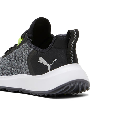 PUMA Golf Unisex-Child Fusion Crush Sport Jr Golf Shoes, Puma Black-Electric, 4 Big Kid