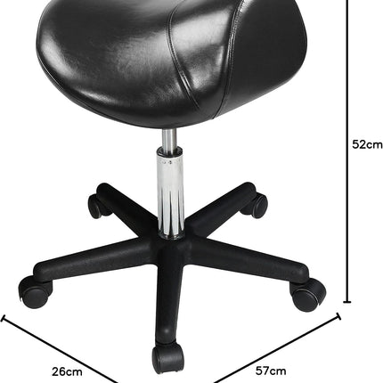 Master Massage Ergonomic Saddle Chair Stool - Black