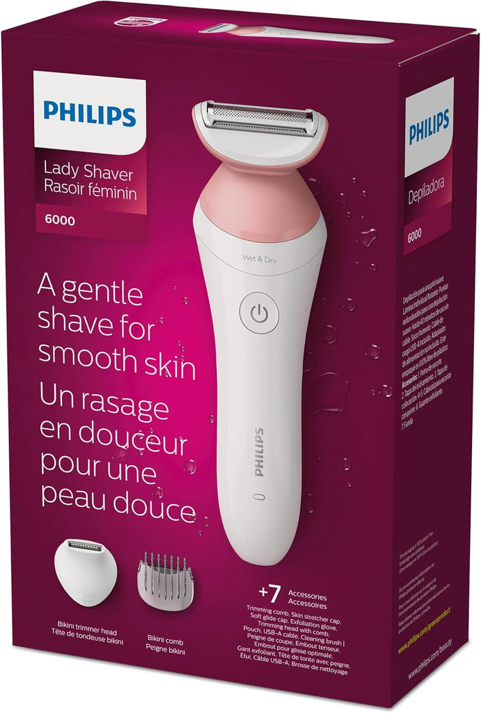 (New Open)Philips Female Grooming Lady Shaver Series 6000 BRL146/00