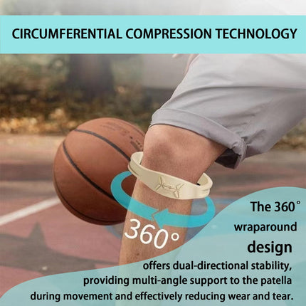 Patellar Tendon Support Strap, Knee Pain Relief & Patella Stabilizer Knee Strap Brace Support for Hiking, Soccer, Basketball, Running, Jumpers Knee, Tennis, Volleyball & Squats, Black