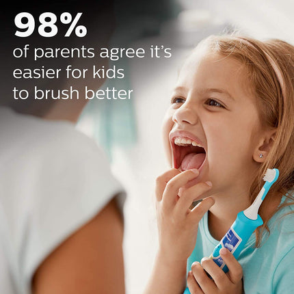 Philips Sonicare for Kids Pink Rechargeable Electric Toothbrush, HX6351/41