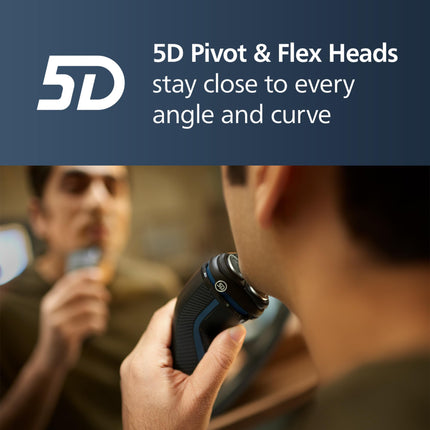 Philips Electric Shaver Series 3100, Wet & Dry with 5D Flex Heads, S3144/00