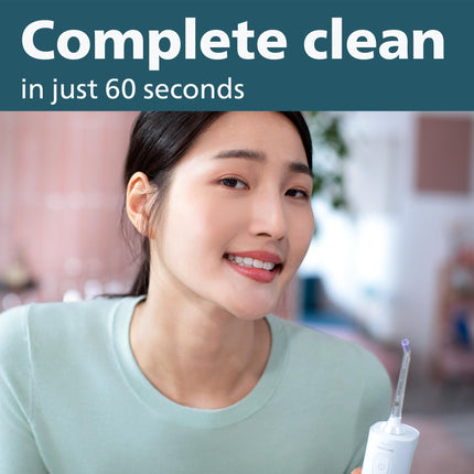 Philips Sonicare Power Flosser 3000 Cordless, Oral Irrigator Quad Stream technology and whisper quiet, Black, HX3826/23