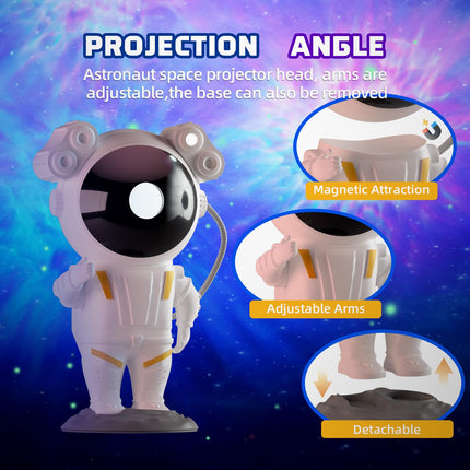 SIGEMIQI Star Astronaut Nebula Galaxy Projector w/ Remote Control Timing & 360°Rotation Magnetic Head