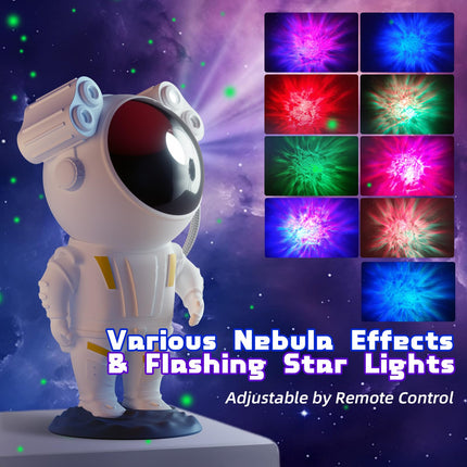 SIGEMIQI Star Astronaut Nebula Galaxy Projector w/ Remote Control Timing & 360°Rotation Magnetic Head
