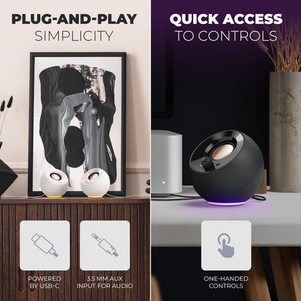Creative Pebble SE Minimalist 2.0 USB-C Powered PC Speakers