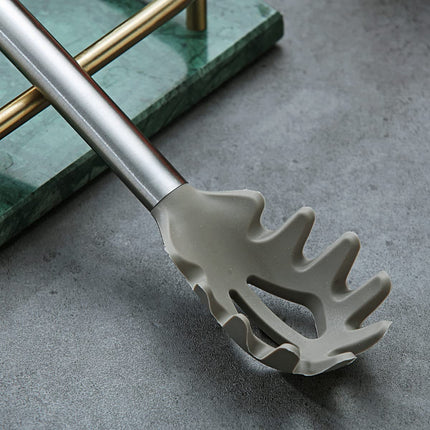 Berglander Non-Stick Silicone Spaghetti Spoon Pasta Server, Dishwasher Safe, Easy to Clean 1PC